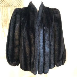 Gorgeous Vintage Black Fur Coat